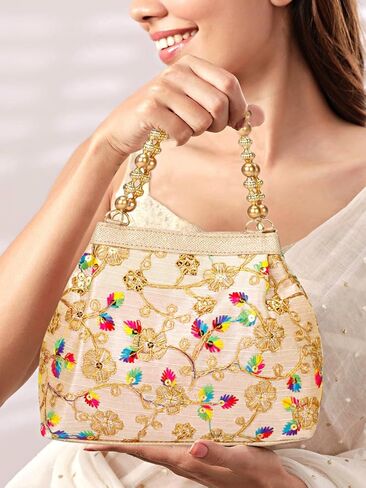 حقائب بوتلي الهندية العرقية للنساء، حقائب بوتلي الهندية كهدية العودة، حقائب بوتي النسائية لحفلات الزفاف in Kuwait