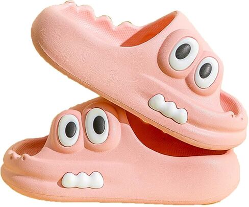 Kids House Slippers Boys Girls Cute Cartoon Animal Non-slip Water Shoes Unisex Child Comfy Quick Dry Summer Shower Sandals for Indoor Bathroom Outdoor Beach Swimming Pool in Saudi Arabia
