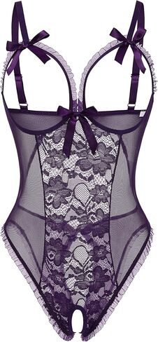 Avidlove Sexy Lingerie for Women One Piece Lace Babydoll Sleepwear Bodysuit in Saudi Arabia