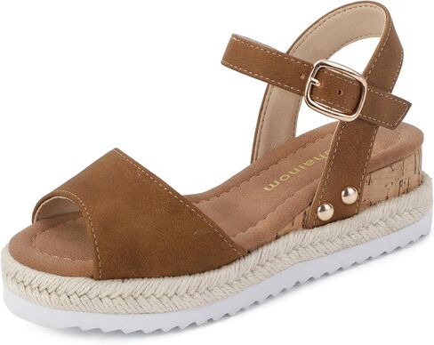 Hehainom Girls Wedge Sandals Platform Shoes Little Big Kid Summer Girls Heels Dress Shoes in Saudi Arabia