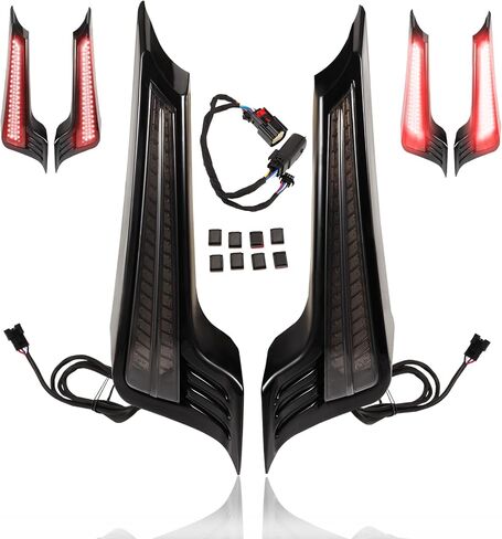 Motorcycle LED Tail Lights for Harley, Rear Fender Filler Panel Turn Signals Running Brake Lights Accessories for Harley Davidson Touring Road King Road/Street/Electra Glide 2014-Later in Saudi Arabia