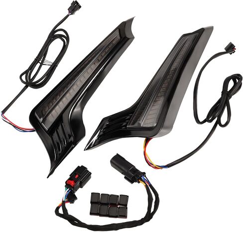 Motorcycle LED Tail Lights for Harley, Rear Fender Filler Panel Turn Signals Running Brake Lights Accessories for Harley Davidson Touring Road King Road/Street/Electra Glide 2014-Later in Saudi Arabia