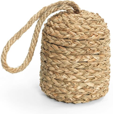 Decorative Door Stop with Handle, Natural Water Hyacinth Nautical Doorstop for Inside Door, Door Weight to Keep Door Open, Cute Door Stoppers for Bottom of Door, Heavy Weighted Door Stopper in Saudi Arabia