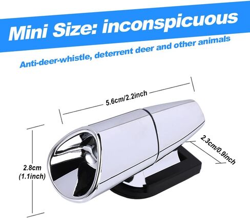 4pcs Deer Warning Whistles Device for Cars, Anti-Deer-Ultrasonic-Whistles for Vehicles Bumper Grill, Save Deer Animal Horns Alerts Deterrent Device Invisible Protector for Auto SUV Truck Motorcycles in Saudi Arabia