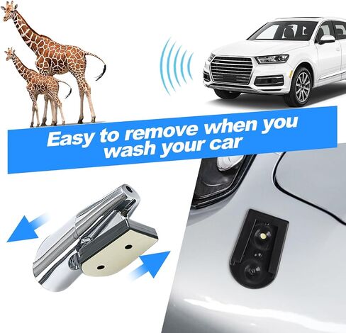4pcs Deer Warning Whistles Device for Cars, Anti-Deer-Ultrasonic-Whistles for Vehicles Bumper Grill, Save Deer Animal Horns Alerts Deterrent Device Invisible Protector for Auto SUV Truck Motorcycles in Saudi Arabia