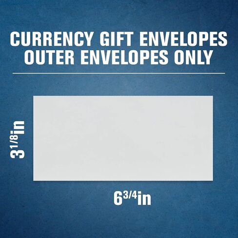 BankSupplies Drive-Up Envelopes | 3 ¼" W x 7" H | Blank | White | Latex Seal | Teller & Banking Envelope | Durable Material | Pack of 500 | Small Envelopes for Money in Saudi Arabia