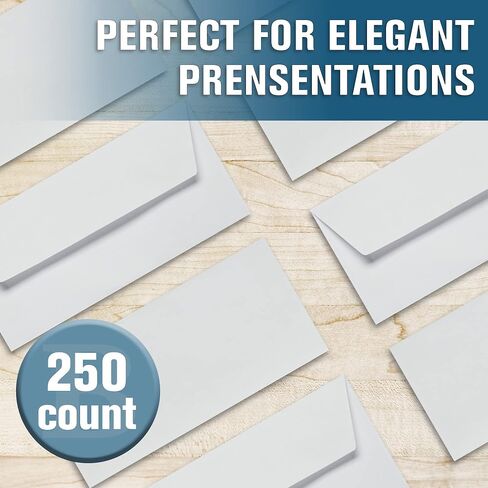 BankSupplies Drive-Up Envelopes | 3 ¼" W x 7" H | Blank | White | Latex Seal | Teller & Banking Envelope | Durable Material | Pack of 500 | Small Envelopes for Money in Saudi Arabia