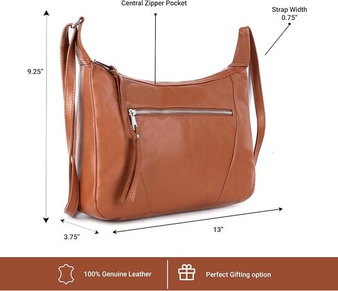 Abby Real Leather Hobo Satchel Handbags Designer Shoulder Purses Crossbody Bag for Women in Kuwait