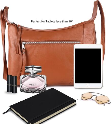 Abby Real Leather Hobo Satchel Handbags Designer Shoulder Purses Crossbody Bag for Women in Kuwait