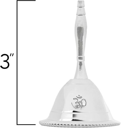 Altar Bell - Silver Plated - 3 Inches H (Plain) in Saudi Arabia