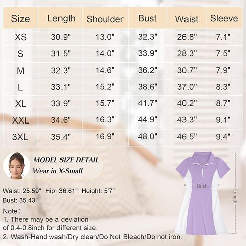 Golf Tennis Dress with Shorts Womens Polo Neck Athletic Workout Golf Dress Casual Sleeveless Colorblock Dress in Saudi Arabia