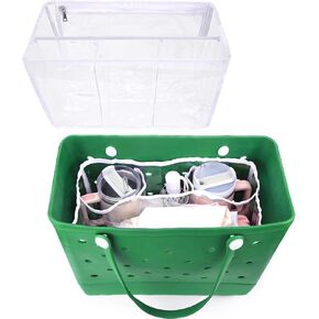 Clear Beach Bag Organizer Accessories for Bogg Bag XL,Waterproof TPU Insert Divider Storage Liner for X Large Bogg Bag