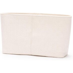 Handbag Organizer Insert Lightweight and Versatile Cotton Canvas Liner Bag for Bag Organization, Practical Bag in Bag and Cosmetic Bag (Black)