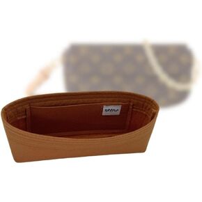 SAMORGA (1-317/ LV-IVY-WOC منظم حقيبة لمحفظة LV على سلسلة حقيبة Ivy منظم إدراج حقيبة داخلية (1.2 مم ذهبي) in Kuwait