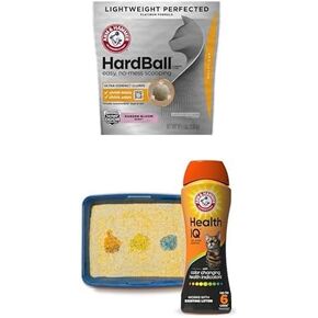 ARM & HAMMER HardBall Lightweight Easy No-Mess Scooping Garden Bloom Scent Platinum Multi-Cat Clumping Litter, 8.5LB Bag