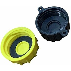KP KOOL PRODUCTS Gas Can Cap - Solid Base gas can cap replacement (1-Coarse and 1-Fine Thread) - Fits most 1/2/3/5 gallon gas can - caps are 1-3/4". Please check your can Dimensions before You Buy