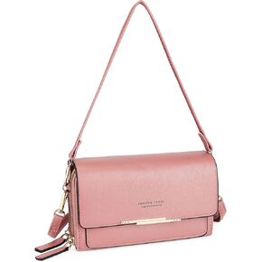 Uromee Crossbody Bags for Women Vegan Leather Cell Phone Purse Card Holder Small Wristlet Wallet Handbag