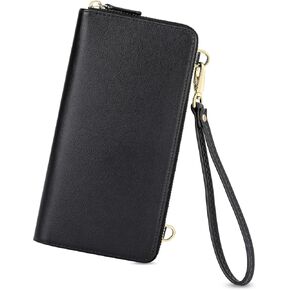 nuoku Wallet for Women Credit Card Holder Cell Phone Purse Sofa PU Leather Wallet with RFID Blocking Clutch Wristlet