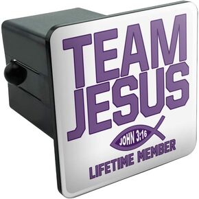 GRAPHICS & MORE Team Jesus John 3:16 Christian Tow Trailer Hitch Cover Plug Insert