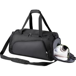 Pickleball Bags - Sports Shoulder Bag for Men Gym Tennis Crossbody Large Capacity Pickleballs Handbag with Shoe Bag Travel Workout Hiking Black Pickle Ball Bags