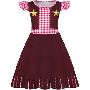 AmzBarley Girls Nightgowns Princess Nightgown Pajamas for Toddler Kids Sleepwear Flutter Sleeve Nightie Sleep Dress