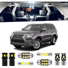 18-Pieces GX460 LED Interior Light Kit Package Compatible with Lexus GX460 2010 2011 2012 2013 2014 2015 2016 2017 2018 2019 2020 Interior LED Lighting Package + Back Up Lights, Install Tool