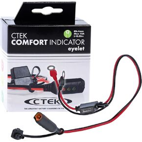CTEK INDICATOR EYELET M6, LED Indicator Showing Battery Charge Status, 6 mm Eyelet, Permanent Connection for Hard-To-Reach Batteries, For All 12V Lead-Acid Batteries & CTEK Chargers up to 10A