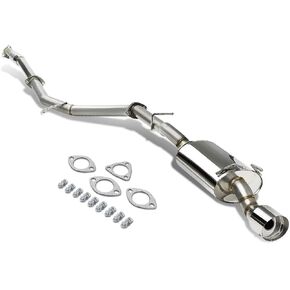 DNA MOTORING CBE-OE-HC122 Stainless Steel Cat Back Exhaust System [Compatible with 12-15 Honda Civic 2-Door Coupe,Does not fit Si Models]