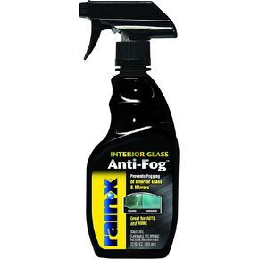 Rain-X 630543 Interior Glass Anti-Fog, 12 oz. - Prevents Fogging of Interior Glass and Mirrors, Usable on Both Automobiles and Marine Vehicles (Pack of 2)