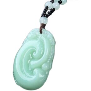 Gorgeous and elegant jade ruyi pendant, showing your cultural taste in Saudi Arabia
