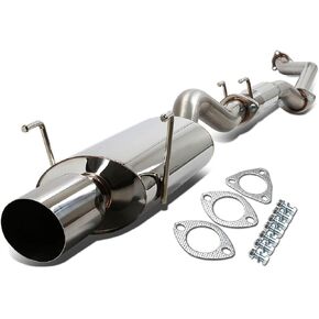 DNA MOTORING CBE-OE-ARSX-S Stainless Steel Cat Back Exhaust System [Compatible with 02-06 Acura RSX Type-S]