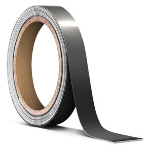 VViViD Ultra Gloss Metallic Charcoal Grey Air-Release Adhesive Vinyl Pinstripe Tape Roll (3 Inch x 20ft)