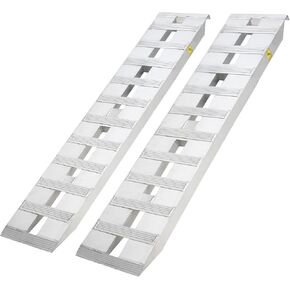 Aluminum Loading Ramps, 6000lbs Capacity for ATV, Motorcycle, Quad, Lawn Mower, Snow Blower, 84"x15", 2pcs