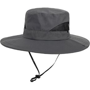 Kids Sun Hat UPF50 Protection Bucket Wide-Brim Beach-Fishing-Hat in Kuwait