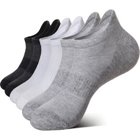 WEVIAS Ankle Socks Womens Running Low Cut Athletic Socks No Show Sports Socks With Tab 6 Pairs
