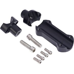 3'' Rise Motorcycle Handlebar Risers Handlebar Clamps Black Fit 1.25''(32mm)