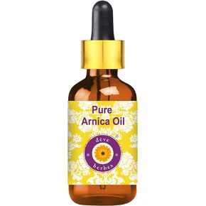 Deve Herbes Pure Arnica Oil (Arnica Montana) with Glass Dropper 15ml (0.50 oz)