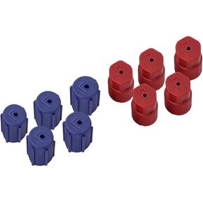10Pcs/Set R134a 13mm & 16mm Air Conditioning Service AC System Charging Port Caps(5 Red High and 5 Blue Low)