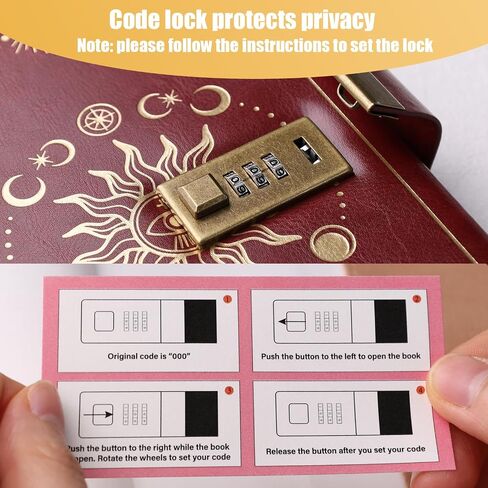 Personal Diary with Lock, A5 224 Pages Black Leather Ruled Journal Password Protected Notebook,Travel Notebook Lock Diary Planner Organizer for Men and Women, 8.6x5.9in in Saudi Arabia