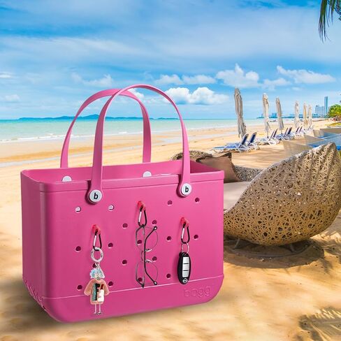 Rubber Beach Bag Organizer Compatible with Bogg Bag, Felt Insert Divider Pouch Zipper for Bags Accessories in Saudi Arabia