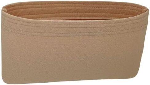 SAMORGA (1-156/ LV-NF-Pouch منظم الحقائب لـ LV Neverfull منظم الحقائب إدراج حقيبة داخلية (1.2 ملم جلد بيج) in Kuwait