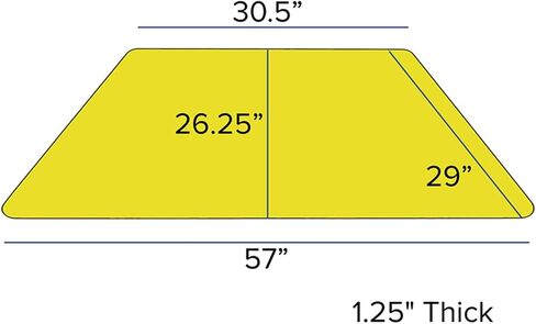 Flash Furniture Mobile 29''W x 57''L Trapezoid Oak Thermal Laminate Activity Table - Standard Height Adjustable Legs in Saudi Arabia