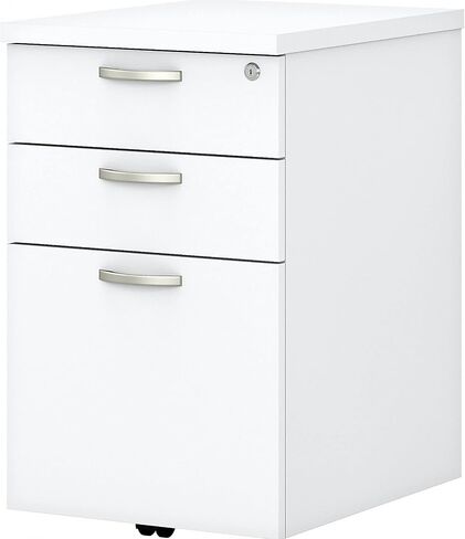 Bush Furniture BSHEOF116MR03 Easy Office Mocha Cherry 16W 3 Drawer Mobile Pedestal in Saudi Arabia
