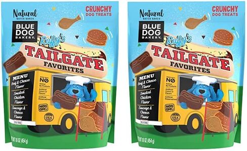 Blue Dog Bakery Tasty Tacos Snacks | Small, Soft Chicken, Beef, Pork Flavors | Natural Healthy Dog Treats | Ruffy's Food Trucks, 12 oz (Pack of 6) in Saudi Arabia