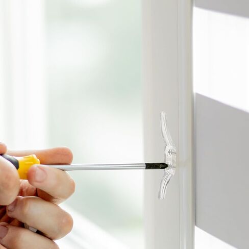 12pcs Cord Cleats for Blinds Rope Curtain Cord Cleats with Screws Plastic Blind Cord Cleats Safety Transparent Blind Cord Window Blind Accessories Hooks Safety Kits for Window Blinds Sun Shades Ropes in Saudi Arabia