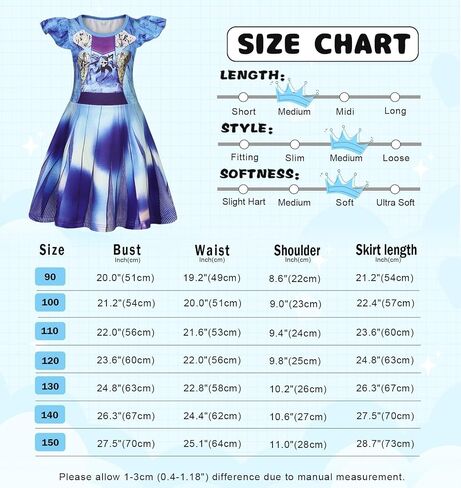AmzBarley Girls Nightgowns Princess Nightgown Pajamas for Toddler Kids Sleepwear Flutter Sleeve Nightie Sleep Dress in Saudi Arabia