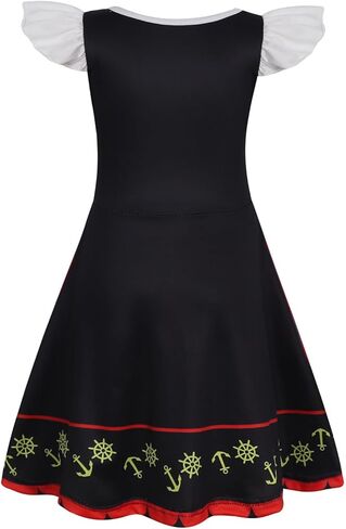 AmzBarley Girls Nightgowns Princess Nightgown Pajamas for Toddler Kids Sleepwear Flutter Sleeve Nightie Sleep Dress in Kuwait