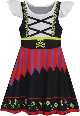 AmzBarley Girls Nightgowns Princess Nightgown Pajamas for Toddler Kids Sleepwear Flutter Sleeve Nightie Sleep Dress in Kuwait