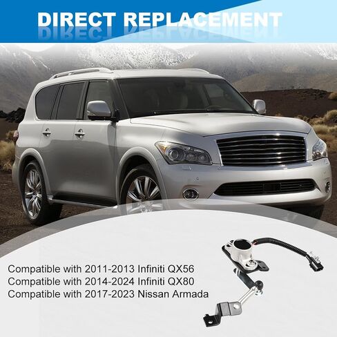 JDMON Rear Suspension Ride Height Sensor Compatible with Nissan Armada 2017-2020, Infiniti QX56 2011-2013, QX80 2014-2018 5.6L, Replace 53820-1LA2A in Saudi Arabia