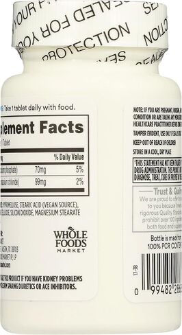 365 by Whole Foods Market, Potassium 99Mg, 100 Tablets in Saudi Arabia